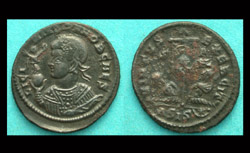 Licinius II, Siscia, Victory on Globe Portrait